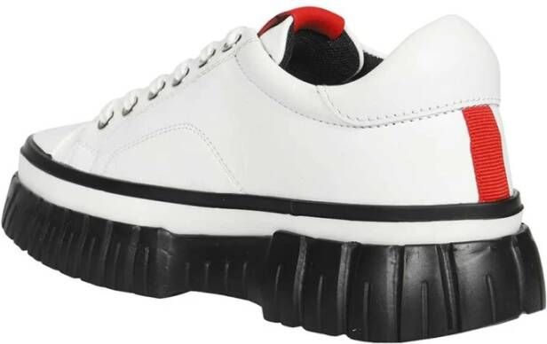 Love Moschino Contrasterende Low-Top Sneakers White Dames