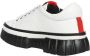 Love Moschino Contrasterende Low-Top Sneakers White Dames - Thumbnail 3