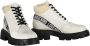 Love Moschino Contrasterende Veterschoenen met Patentdetails White Dames - Thumbnail 2