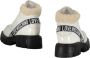 Love Moschino Contrasterende Veterschoenen met Patentdetails White Dames - Thumbnail 3