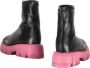 Love Moschino Contrasterende Zool Enkellaarzen Black Dames - Thumbnail 3