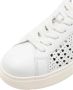 Love Moschino Dames Lage Sneakers van Leer White Dames - Thumbnail 9