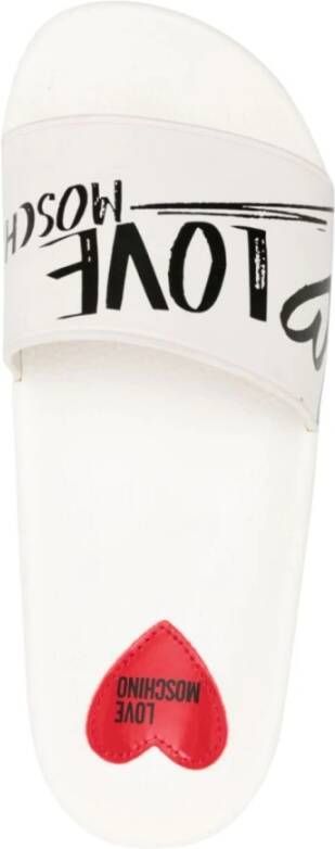 Love Moschino Dames Slippers van White Dames