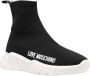 Love Moschino Zwarte sportieve sneakers met rubberen zool Black Dames - Thumbnail 12