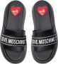 Love Moschino Effen Kleur Sandalen Black Dames - Thumbnail 9