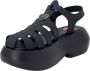 Love Moschino Damesandalen Lente Zomer Collectie PVC Black Dames - Thumbnail 3