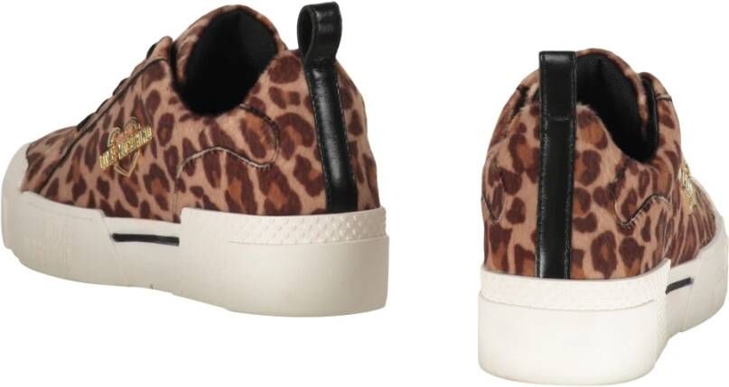 Love Moschino Dierenprint Lage Sneakers Multicolor Dames