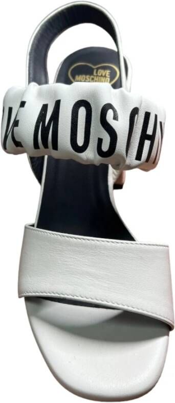 Love Moschino Elegante Hoge Hak Sandalen White Dames