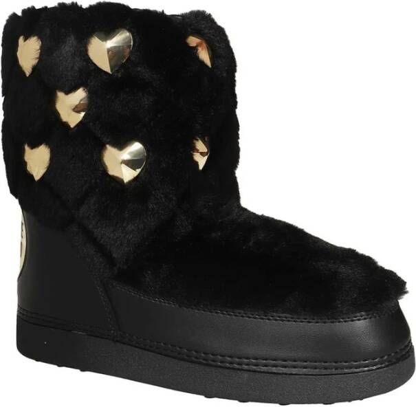 Love Moschino Enkellaarsjes met studs Black Dames