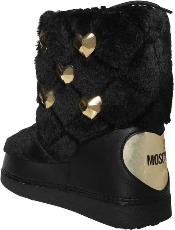 Love Moschino Enkellaarsjes met studs Black Dames