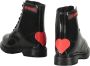 Love Moschino Enkellaarzen van lakleer met ronde neus Black Dames - Thumbnail 3