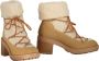 Love Moschino Faux Fur Blokhak Laarzen Beige Dames - Thumbnail 2