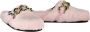 Love Moschino Faux Fur Slip-On Mules Pink Dames - Thumbnail 2