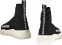 Love Moschino Gebreide sok-stijl sneakers met logodetail Black Dames - Thumbnail 3