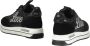 Love Moschino Glitter Low-Top Sneakers met Suede Inserts Black Dames - Thumbnail 3