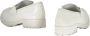 Love Moschino Goudkleurige Metalen Detail Leren Loafers White Dames - Thumbnail 3