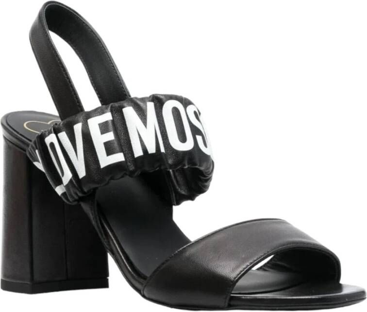 Love Moschino High Heel Sandals Zwart Dames