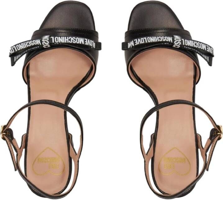 Love Moschino Hoge hak sandalen Black Dames