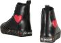 Love Moschino Hoge leren sneakers met zijrits Black Dames - Thumbnail 3