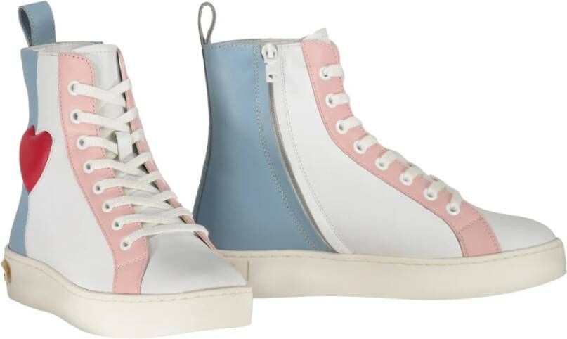 Love Moschino Hoge sneakers met zijrits Multicolor Dames