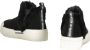 Love Moschino Hoge suède sneakers met bontdetails Black Dames - Thumbnail 3