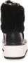 Love Moschino Imitatiebont Slip-On Gewatteerde Laarzen Black Dames - Thumbnail 4