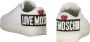 Love Moschino Lage leren sneakers met logo achteraan White Dames - Thumbnail 3