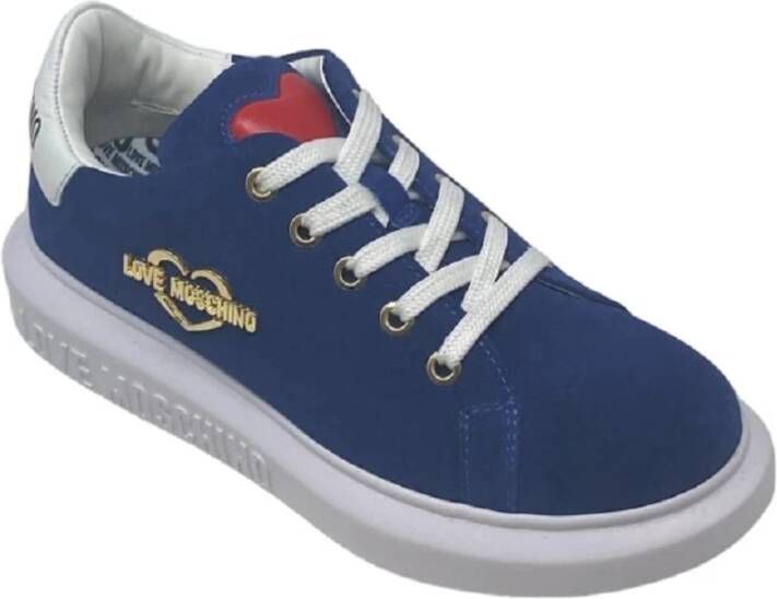 Love Moschino Lage Sneakers Blue Dames