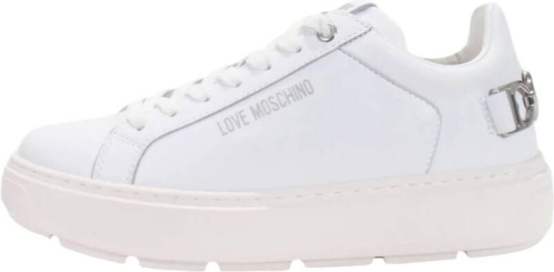 Love Moschino Lage Sneakers White Dames