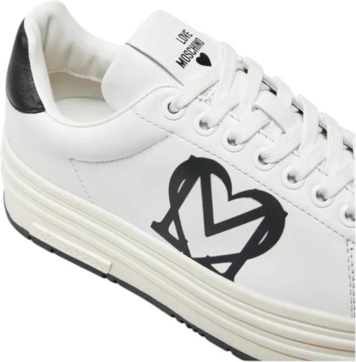 Love Moschino Lage Sneakers White Dames