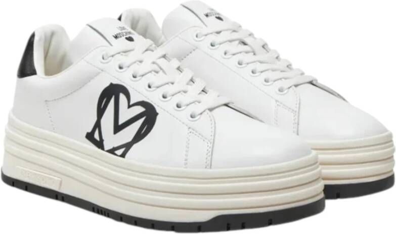 Love Moschino Lage Sneakers White Dames