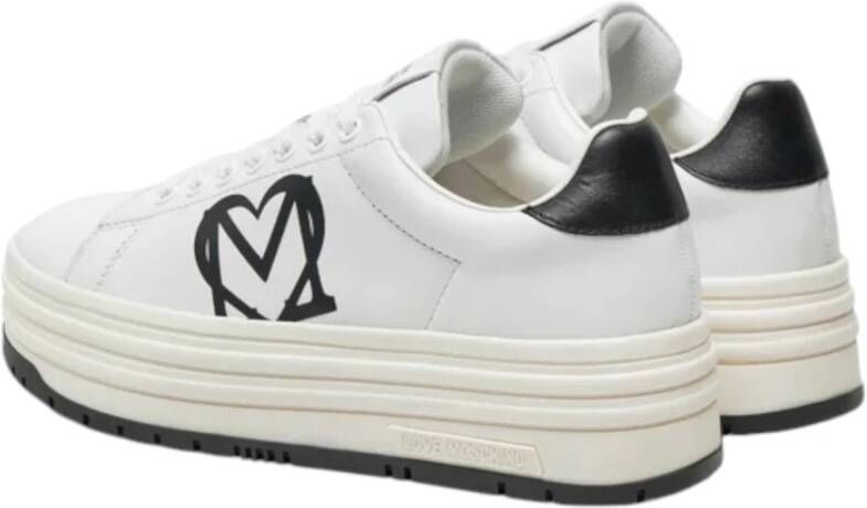 Love Moschino Lage Sneakers White Dames