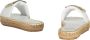 Love Moschino Leren espadrilles met kristallen versiering White Dames - Thumbnail 3