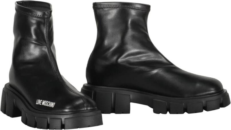 Love Moschino Lug Sole Enkellaarzen Black Dames