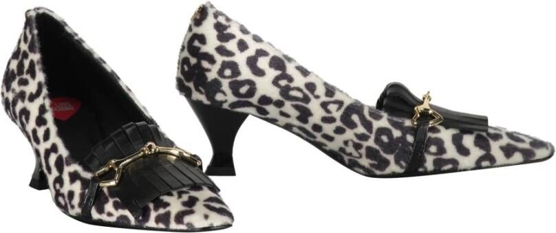 Love Moschino Luipaardmotief faux fur pumps Black Dames