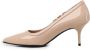 Love Moschino Nude Patent Leren Pointed Heel Pumps Beige Dames - Thumbnail 4