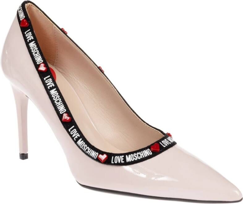 Love Moschino Verhoog je stijl met deze hakken Beige Dames