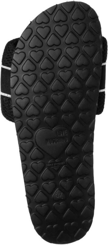 Love Moschino Sliders voor Vrouwen Zwart Dames