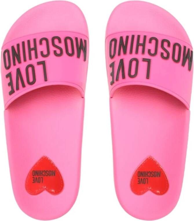 Love Moschino Sliders Roze Dames