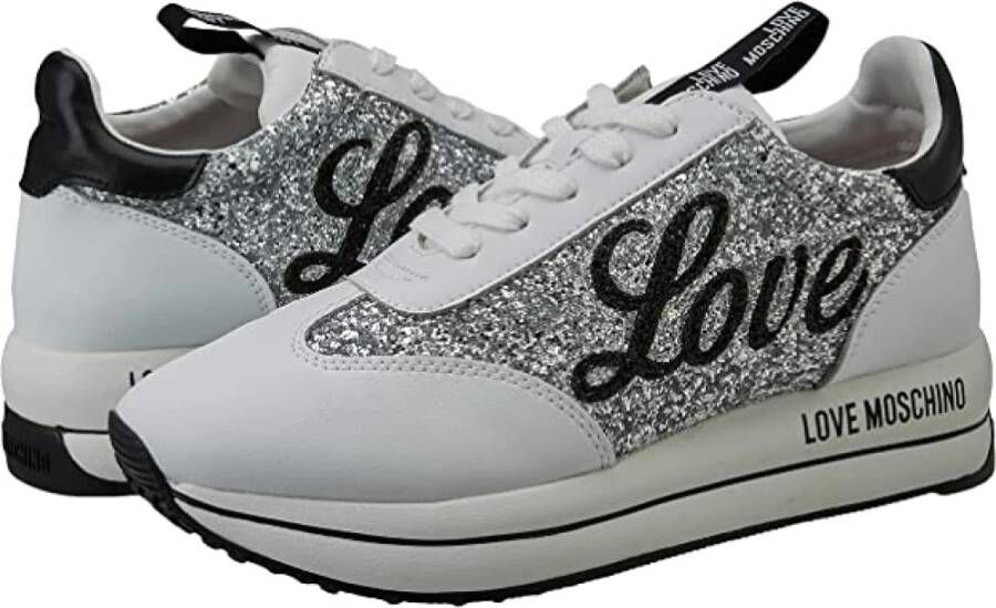 Love Moschino Sneaker Run Mix Mode Sneakers White Dames