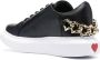 Love Moschino Zwarte Leren Sneakers voor Vrouwen Black Dames - Thumbnail 3