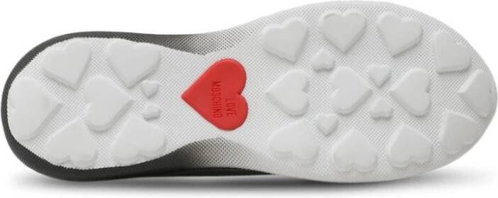 Love Moschino Stijlvolle Sneakers met Hoogte Grijs Dames