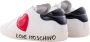 Love Moschino Sneakers met gouden logo White Dames - Thumbnail 3