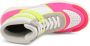 Love Moschino Leren Sneakers Ronde Neus Rubberen Zool White Dames - Thumbnail 3