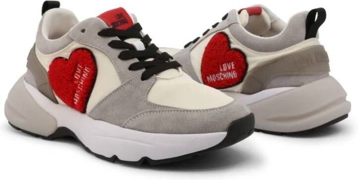 Love Moschino Dames Sneaker Herfst Winter Collectie Wit Dames