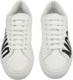 Moschino men's schoenen leather trainers sneakers Wit Heren - Thumbnail 14