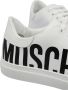 Moschino men's schoenen leather trainers sneakers Wit Heren - Thumbnail 15