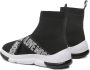 Love Moschino women shoes high top trainers sneakers Zwart Dames - Thumbnail 6