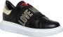 Love Moschino Sportschoenen Effen Kleur Vetersluiting Black Dames - Thumbnail 3