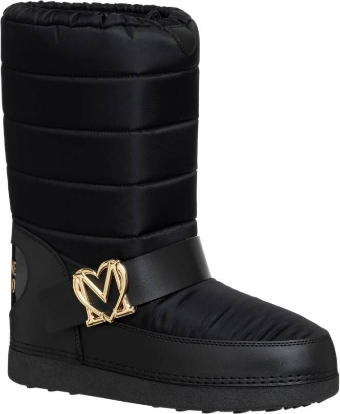 Love Moschino Sneeuwlaarzen met hartlogo Black Dames